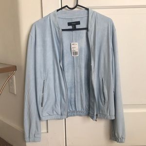 Baby Blue Suede Jacket